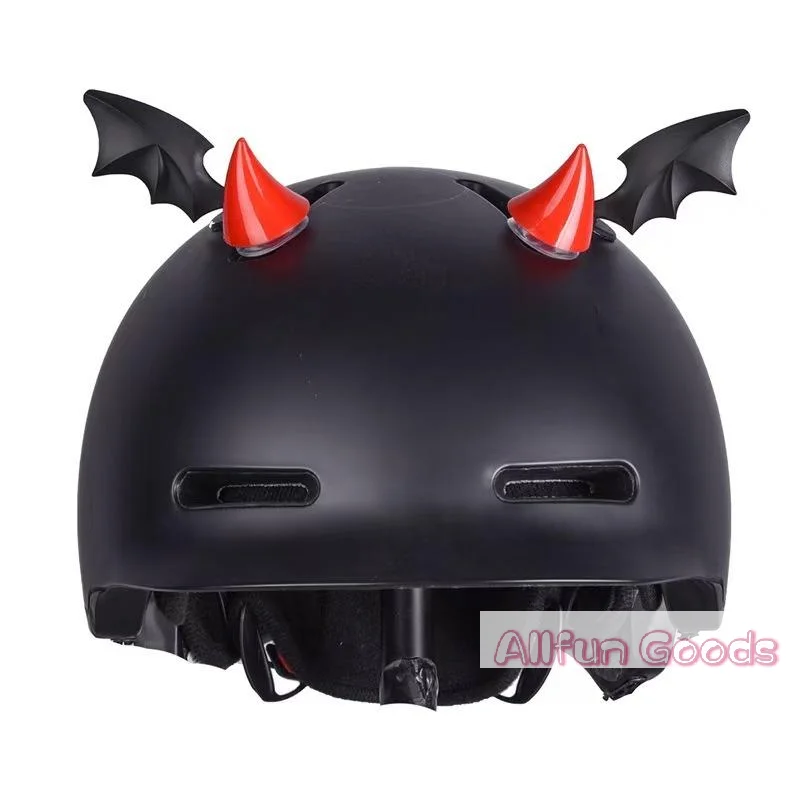 [TG835]Helmet Decorative Bow Devil Horn Bat Wing Ornament For Motorcycle Electric Scooter Helmet DIY Modification Accessories