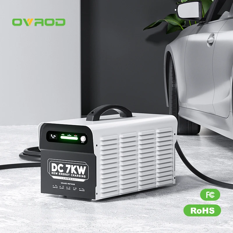 Ovrod Ccs2 inteligentna szybka ładowarka Dc Ev technologia przenośna ładowarka Dc 7Kw do samochodu elektrycznego Gbt mobilna Ev-ładowarka