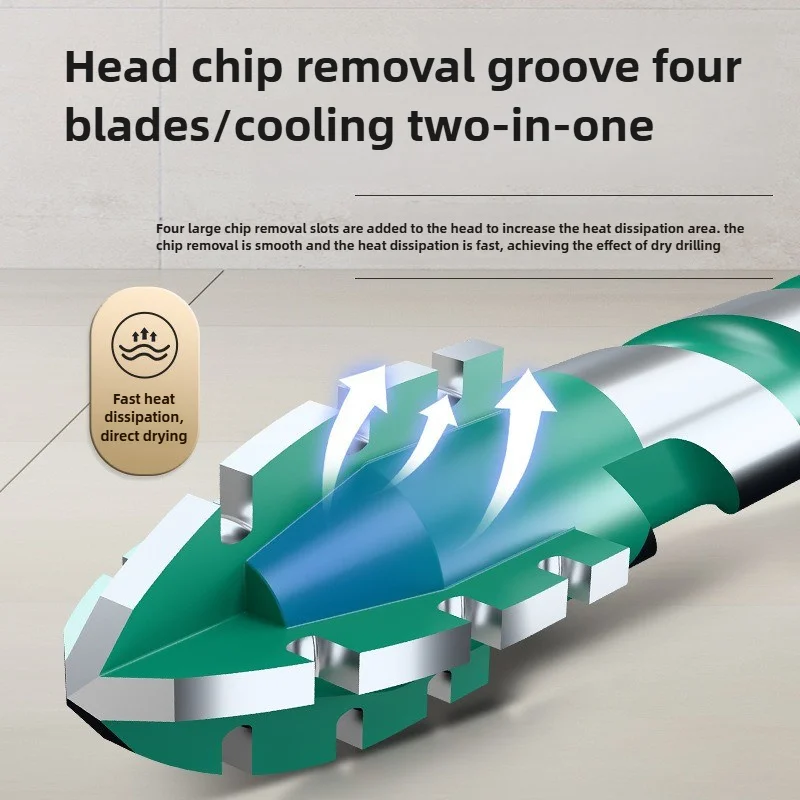 

4/1 шт., 4-гранные зубчатые сверла, набор инструментов для стеклянной плитки, инструмент для сверления бетона, 6/8/10/12 мм, набор сверл