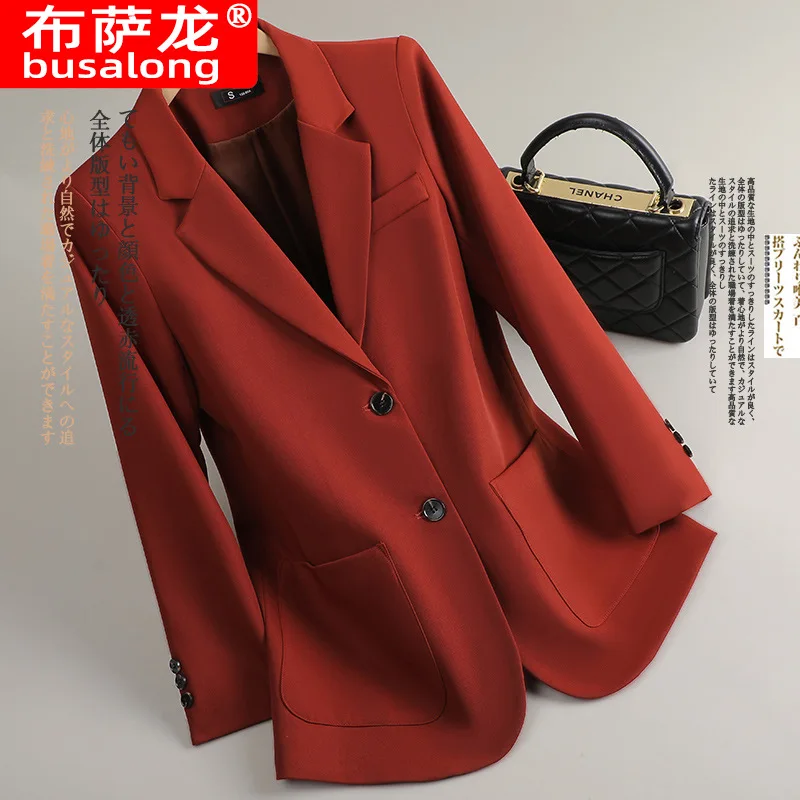 2025New Stilvolle Mode Anzug Casual frauen Langarm Professionelle Blazer Formale Jacke Workwear376