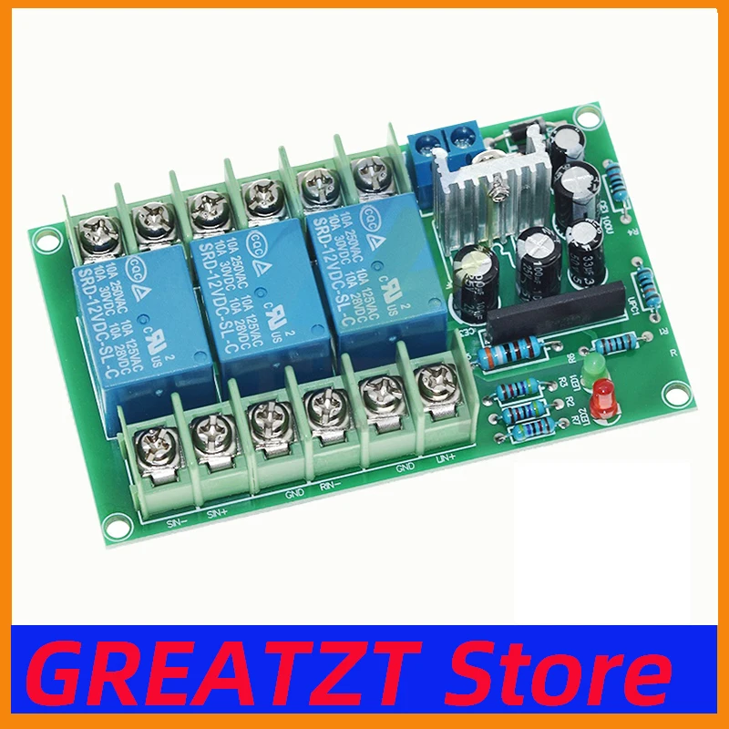 AC 12-18V High Power Three Channel 2.1 Channel Speaker Protection Board With Dual Power Amplifier Board Speaker For DIY Audio