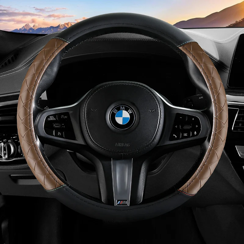 

Artificial Leather Steering Wheel Cover for Mercedes GLA CLA CLS GLC GLE GLK GLS CLK SLC SL ML GL Car Accessories