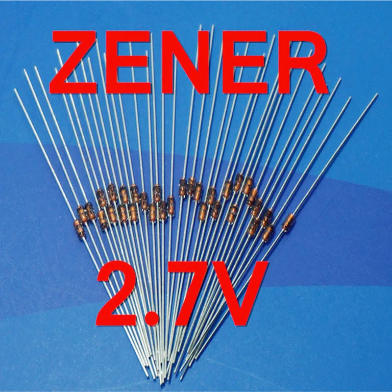 ( 500 pcs/lot ) 2.7V 1/2W Zener Diode, 0.5 Watt, DO-35 Package.