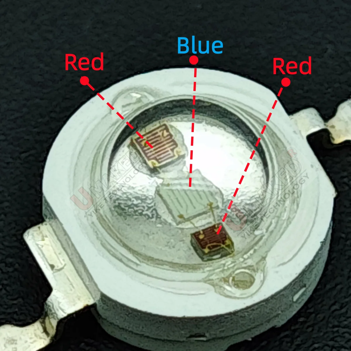 10pc 3W 42mil High power LED chip bead, red blue red color led chip bulb lamp source,plant light chip diy for bulb downlight