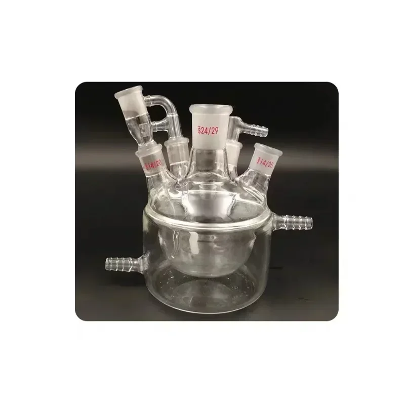 Five-port glass electrolytic cell Double-layer five-port glass electrolytic cell suitable for rotating disc pine