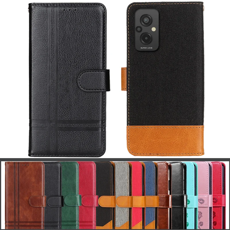 Case For Redmi 11 Prime 4G Pu Leather Flip Cover Fitted Case For Redmi 11Prime 4G Holster Wallet Leather Flip Cover