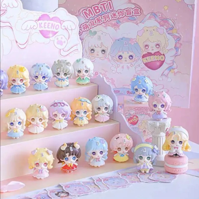 

KEENO MBTI Cute Mates Mini Blind Box Dolls Personality Types Collectible Figures Kawaii Desk Decor Birthday Gift