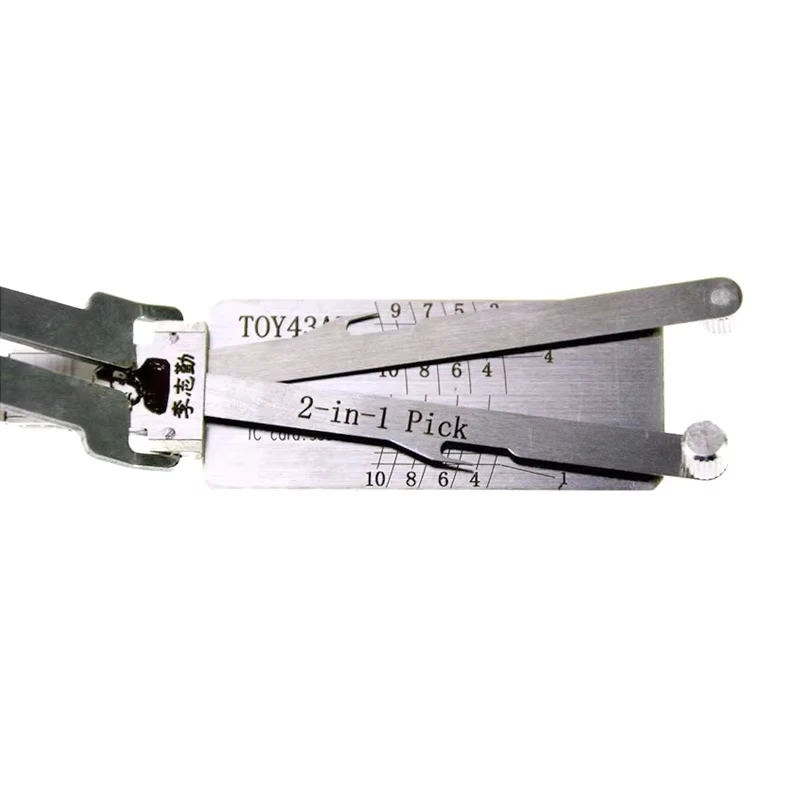 Original Lishi TOY43AT 2-in-1 Schlossöffner-Decoder Zündungs- und Türöffner für Toyota Camry Modelle mit Flachfräsung – Detail 5