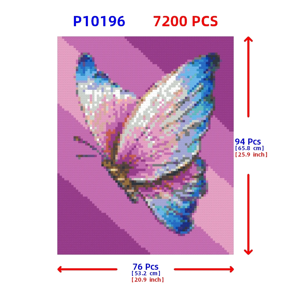 Diy Building Blocks Painting Butterfly Mosaic Pixel Art Photo Custom Home Decoration Birthday Christmas Gifts For Girls Women