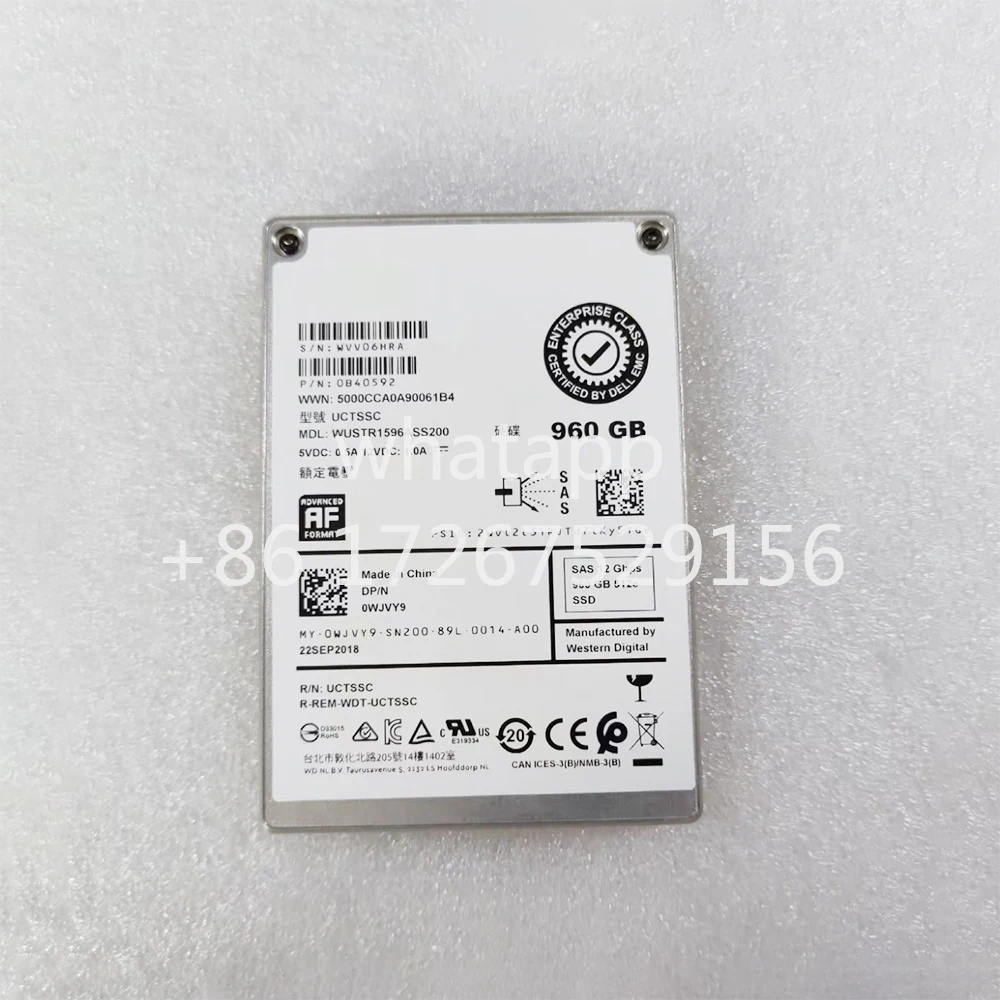 Original 04YPVD 4YPVD 960G SAS 2.5'' 12G SSD Server Solid-State Drive For  For EMC