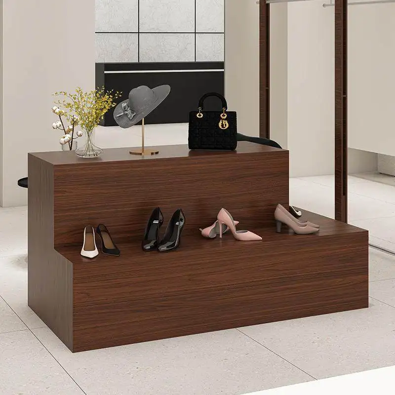Clothing store,  shopping mall display cabinet, cosmetics store, middle table, flowing water table, shoe and bag