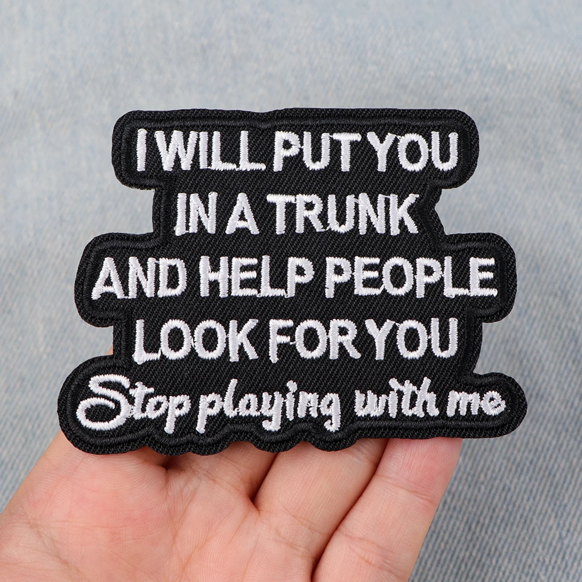 Twilight Moon Embroidery Patch Funny Quotes Iron On Patches For Clothing Thermoadhesive Patches On Clothes DIY Sew Badges