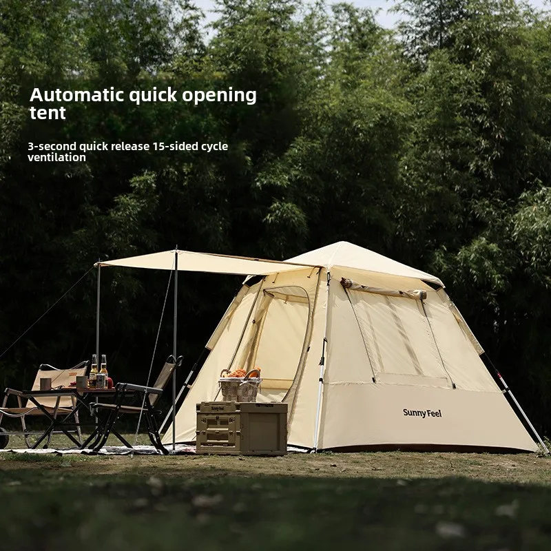 

Outdoor Camping Automatic Tent Quick Open Double Park Canopy Tent Camp Awning