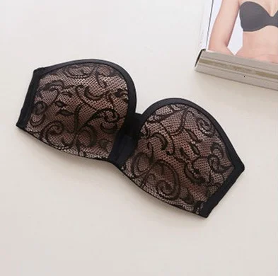 

2019 Sexy Gathering Invisible Bras Bralette Underwear Women Push Up Strapless Bra Wedding Brassiere Underwired Back Band Bras #q