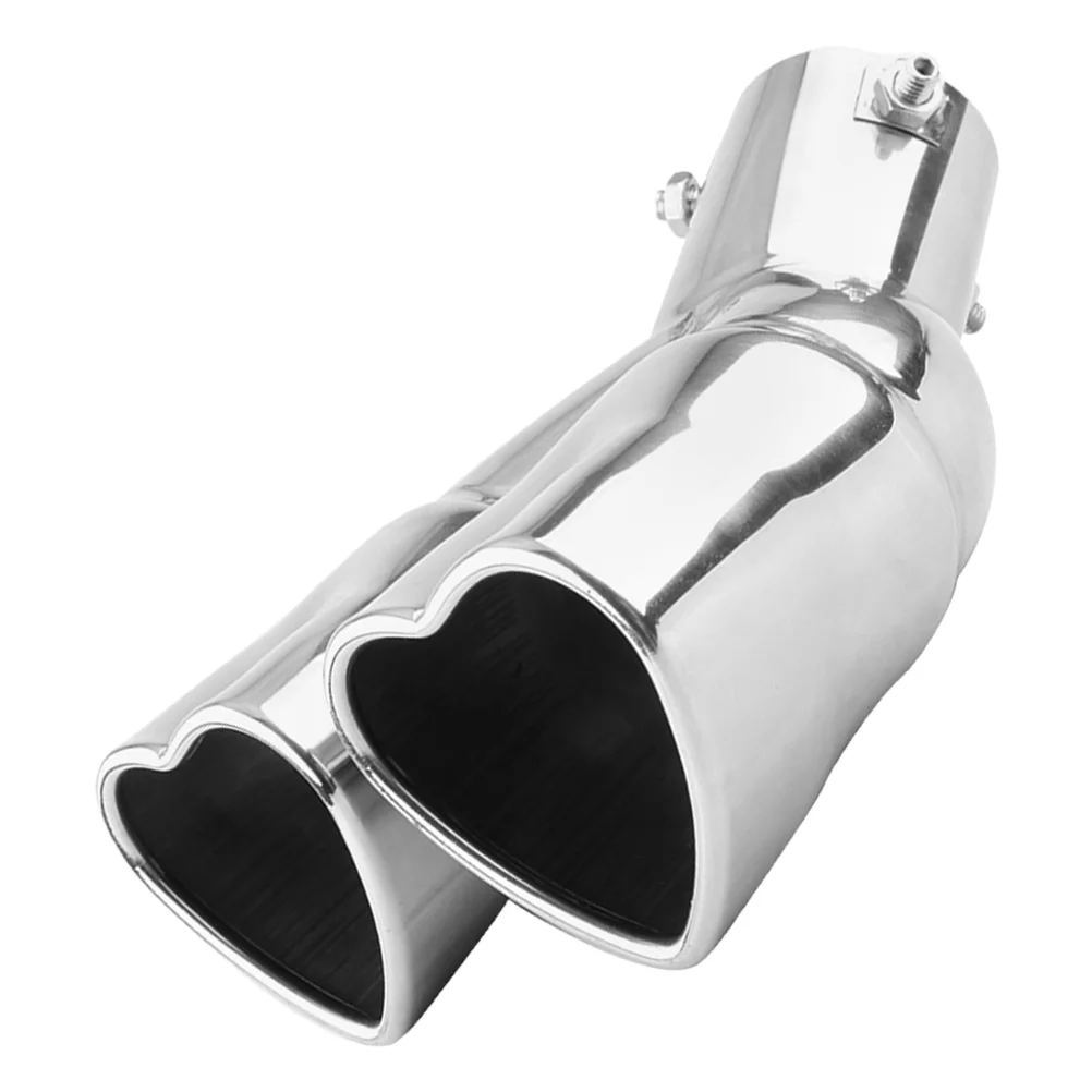 Heart Car Tail Throat Modification Stainless Steel Muffler Exhaust Tips