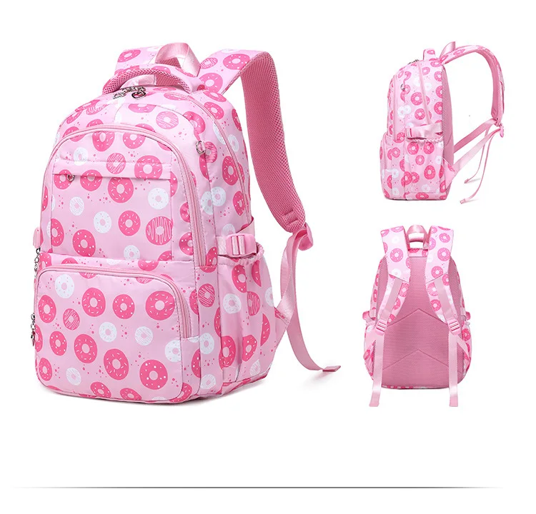 Mochila escolar de nailon para niños y adolescentes, morral escolar de lujo con estuche para lápices, lonchera con estampado de libros, 2023, 3 unidades por juego