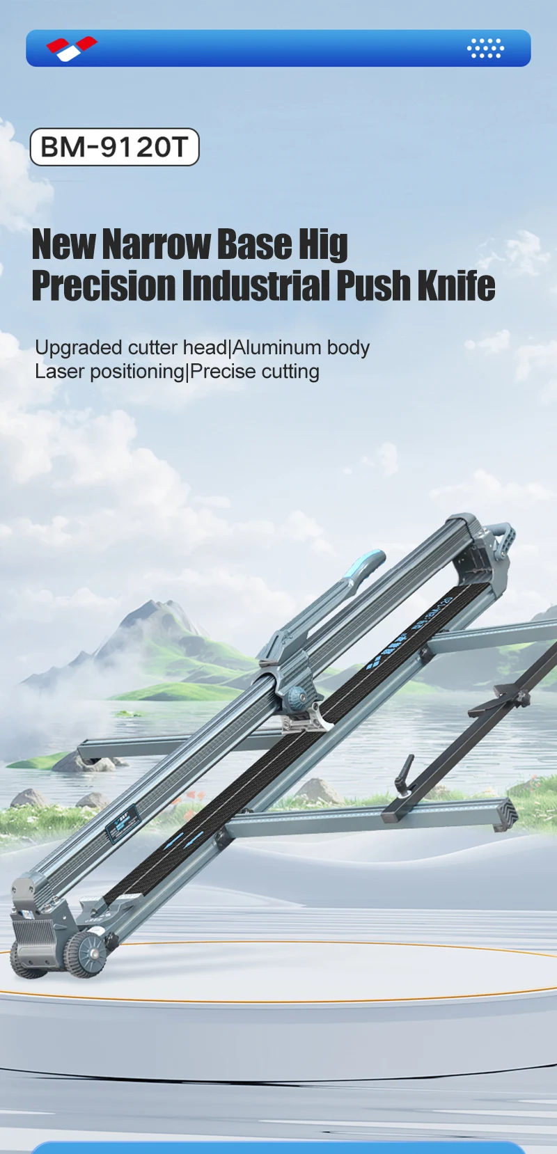 Neuer Manueller Fliesenschneider 1200mm mit Infrarot-Laserpositionierung, Bodenschneider mit Schiebemesser, Professionelles Handwerkzeug zum Fliesenschneiden – Detail 1