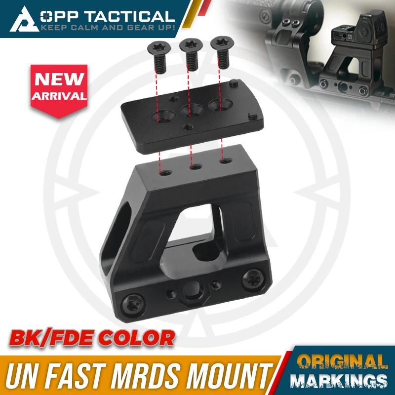 Tactical Metal Scope MRD Optic Mount For RM06 07 Red Dot Sight Elevated Base Fit 20mm Picatinny Rail Airsoft Hunting Riser