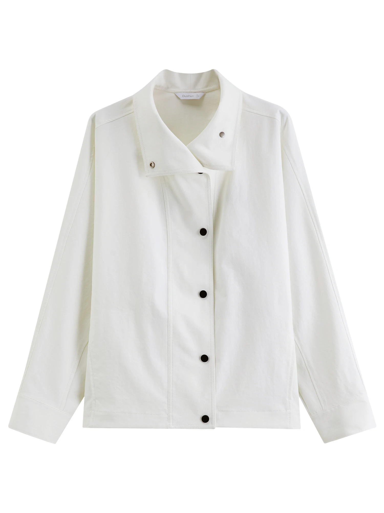DUSHU 2026 Herbst Damen Fledermausärmel Cropped Utility-Jacke mit Mehreren Taschen - Relaxed Fit Freizeit-Oberbekleidung für den Alltag – Detail 15