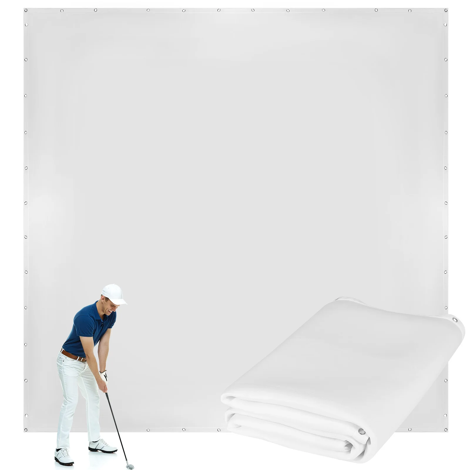 

Golf Simulator Impact Screen Wear-Resistant Golf Impact Practice Display for Training Indoor/Outdoor