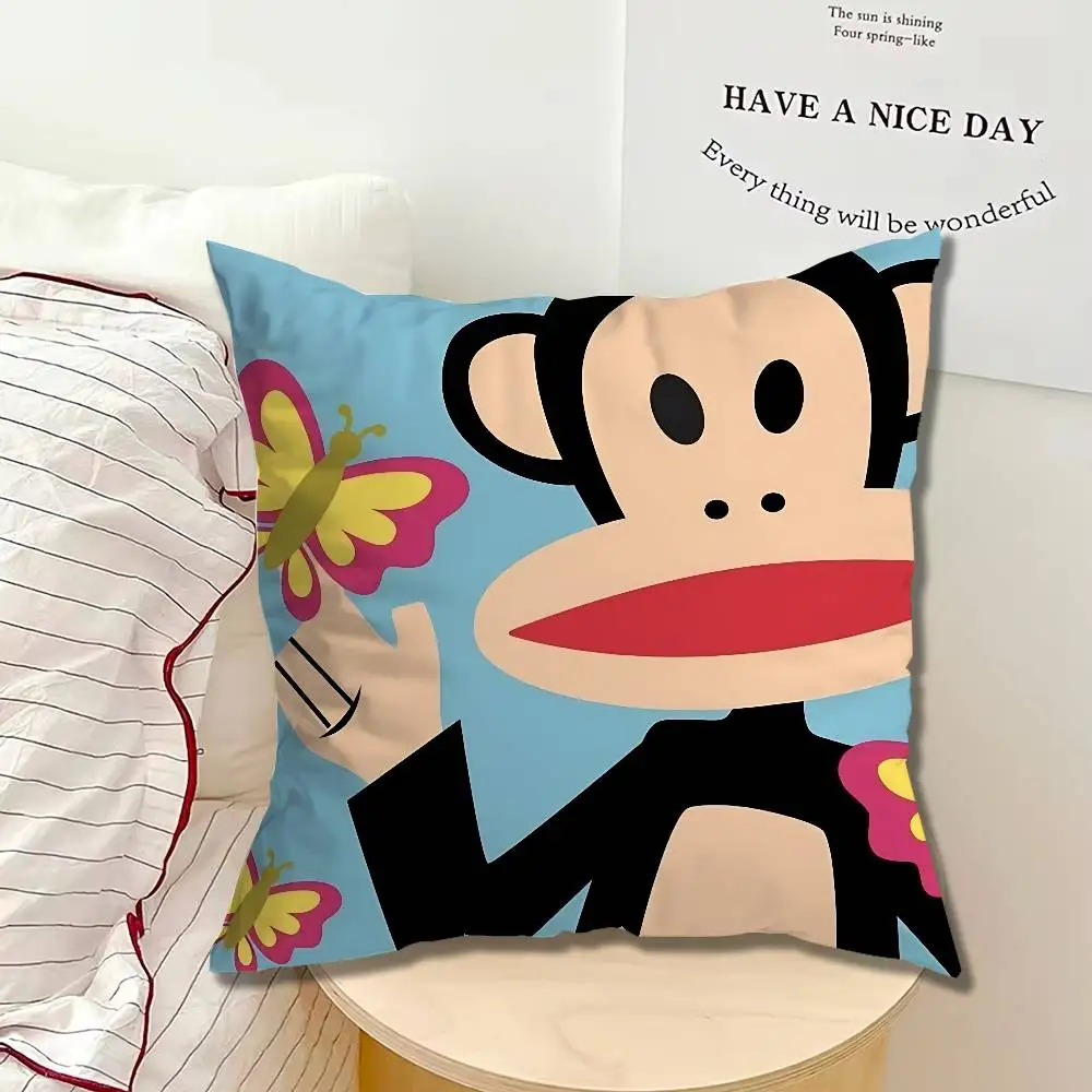 This is a monkey Paul Frank Pillow case Printed Polyester Throw Pillow Cover Decorative Sofa Cushion Pillowslip Home Decor