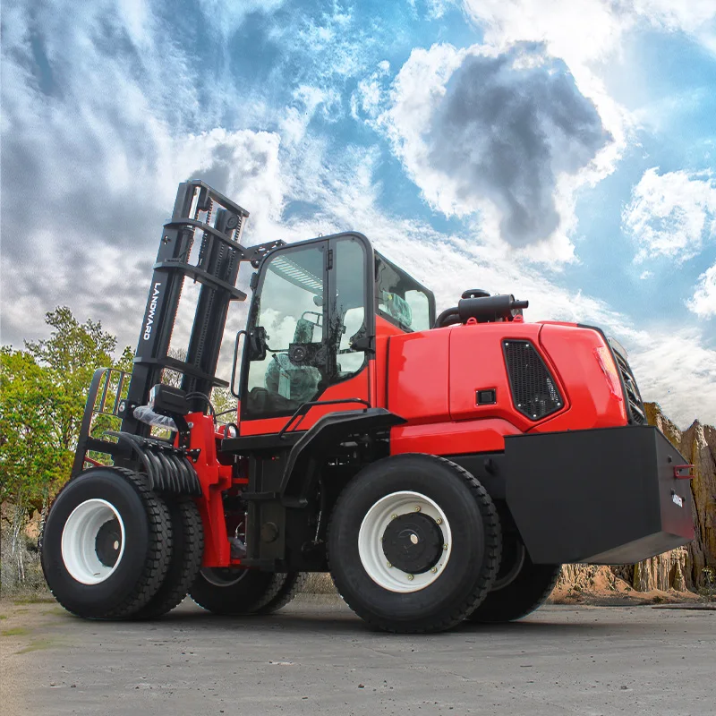 Landbouw EPA/Euro 5 Terrein Off-Road Heftruck 3 Tonnen Kleine Container Handling Voertuig 4WD Grote Diesel Heftruck Aangepast