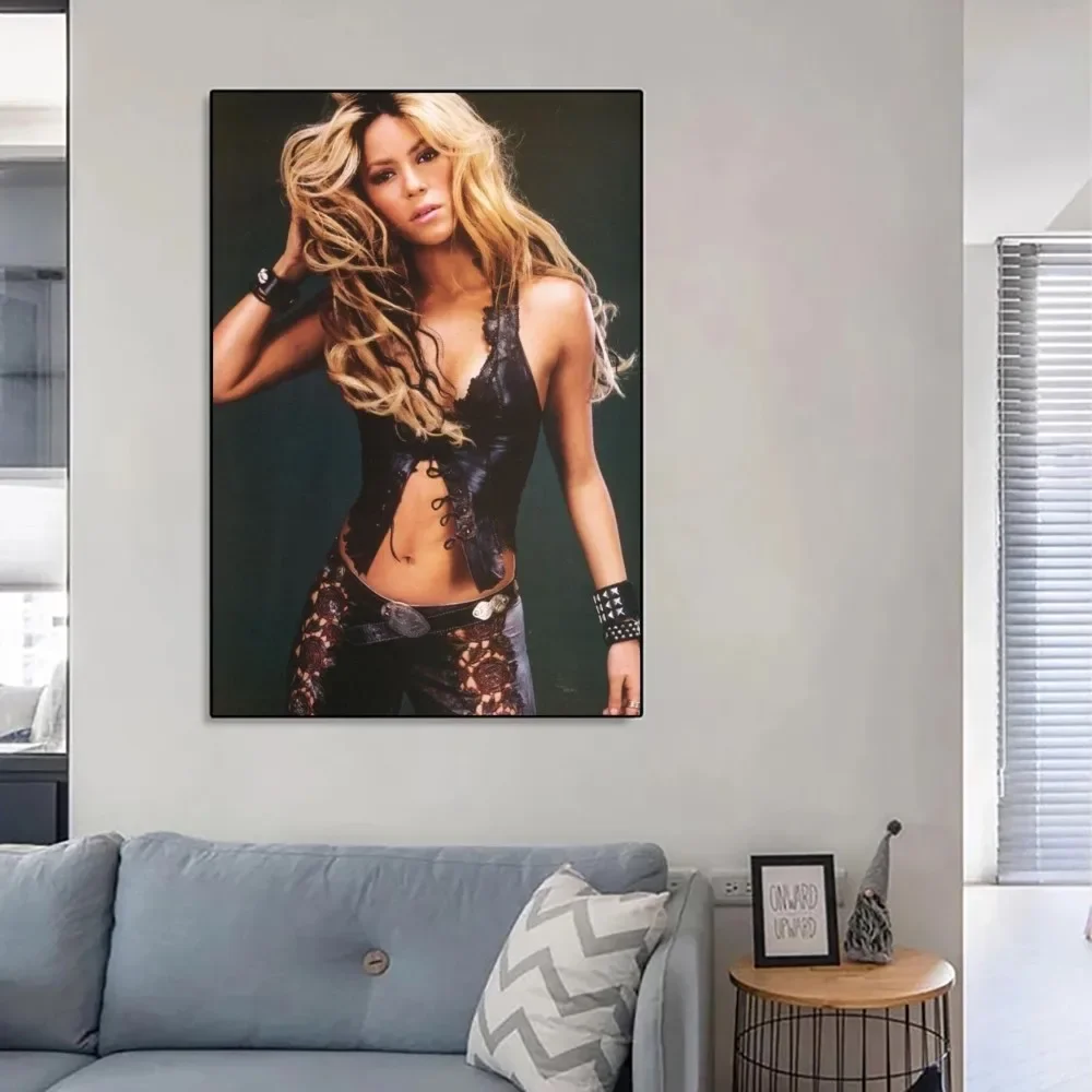 Custom Shakira Canvas Silk Poster No Framed Poster Kraft Club Bar Paper Vintage Poster Wall Art Painting Bedroom Study Stickers