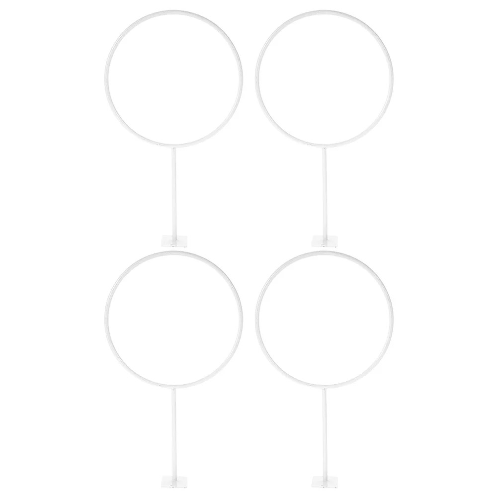 

4 Pcs Basketball Bowling Stand Shelf Display Rack Storage White Accessories for