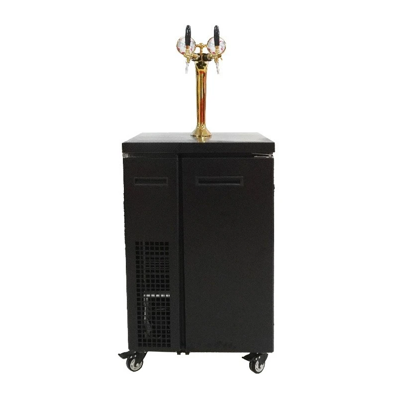 

Air-cooled double-head draft beer machine Beer vending machine Commercial craft beer machine, automatic refrigerated draft