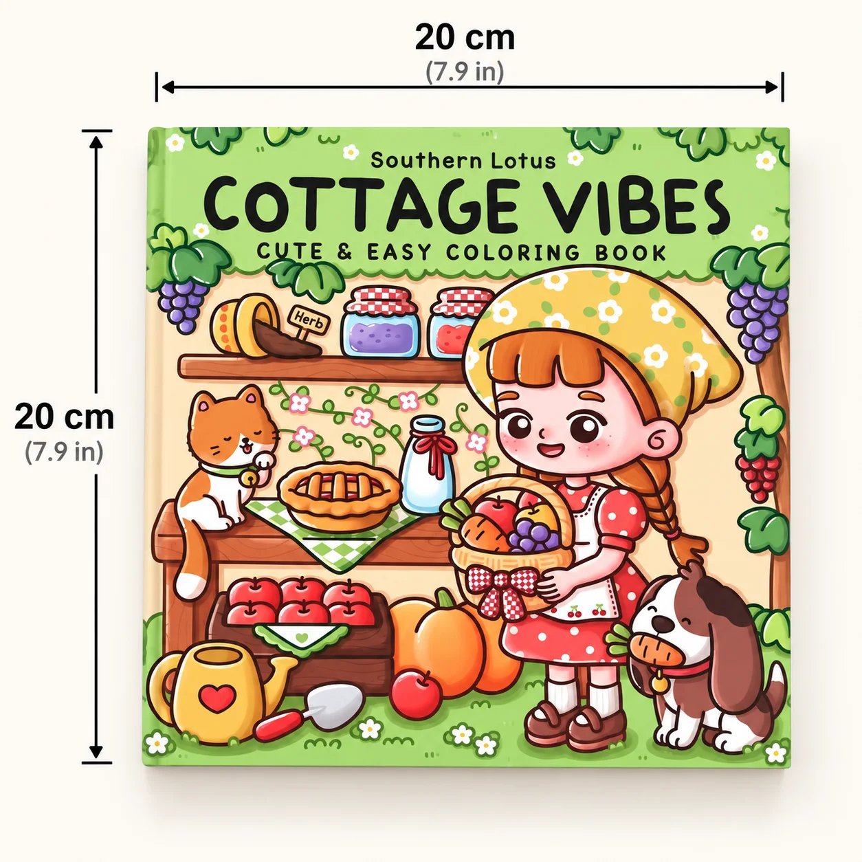 Cartoon 40 Pages Cute Farm European America Style Coloring Book for Kids Drawing Book Christmas Thanksgiving Gifts Art Supplies