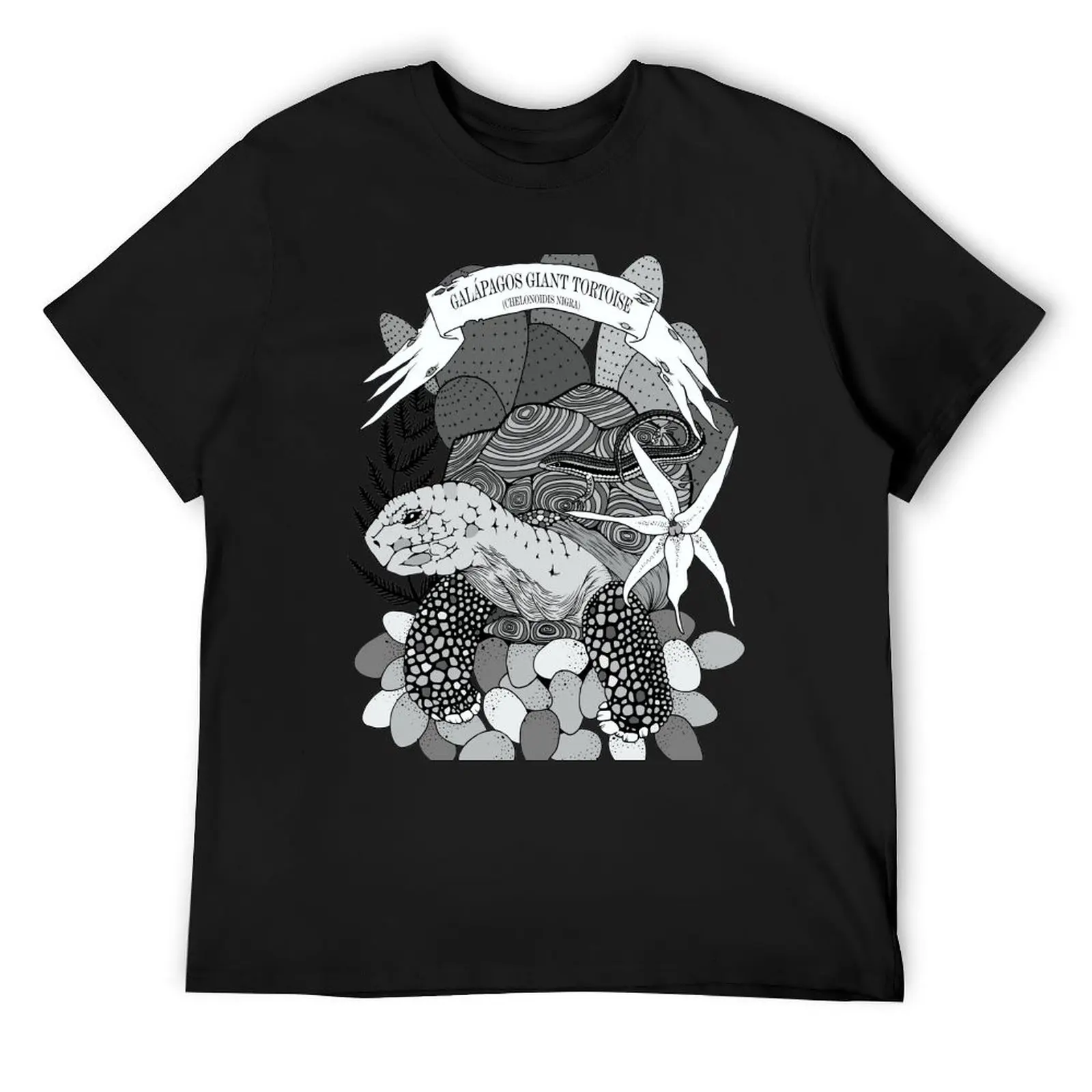 Galápagos giant tortoise (Chelonoidis nigra) T-Shirt Short sleeve tee oversized street wear men t shirts high quality