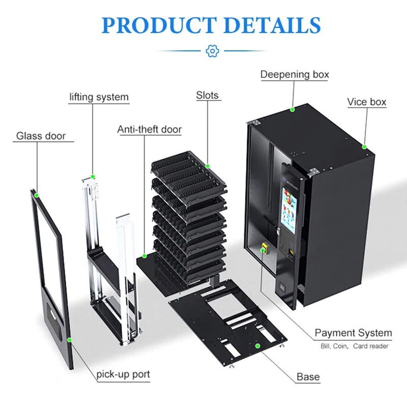 RUNYANG Custom Snacks and Drinks Vending Machines with Age Verification Vending Machine for Foods and Drinks