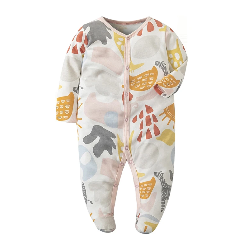 Ircomll Spring Summer 0-12M Newborn Baby Jumpsuits Cartoon Toddler Boy Clothes Bodysuits & One-Pieces For Girls Baby Pajama