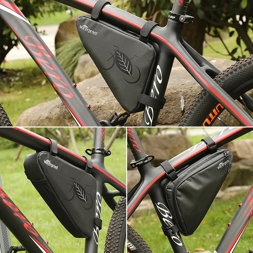 

17 Inch Bike Kit Triangle Waterproofing Storage Bag Bags for Saddle Frame Handlebar