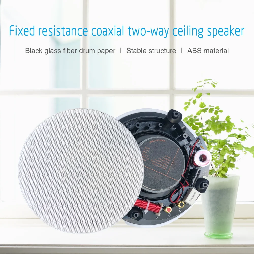 5.25Inch 8Ohm ceiling speakers Passive Speaker Home living room 2 frequency division Quality Sound Background Music Audio System