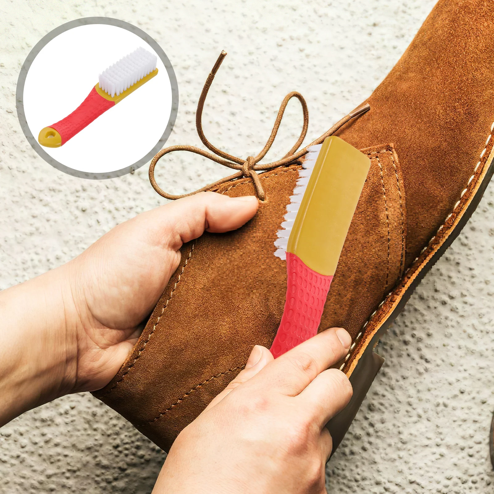 

2PCS Shoe Brush Boot Cleaning Kit Fabric Clothes Carpet Scrubber Brushes Clothing Multifunctional Nano Soft Bristles Household