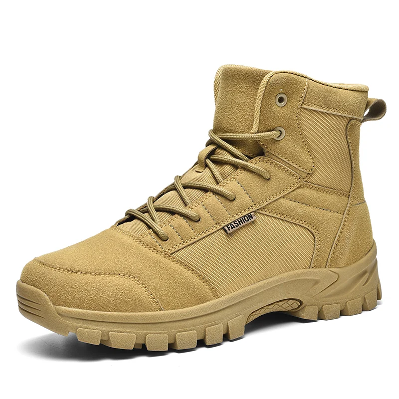 

Hiking Shoes Men Outdoor Anti-slip Lace-up Thick-soled High-top Boots Men Comfortable Casual Durable Casual Sports Shoes Men