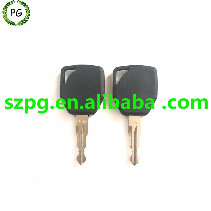 2PCS 81404 Key 6107891M1 for Terex Backhoe 760 820 860 880 970 980