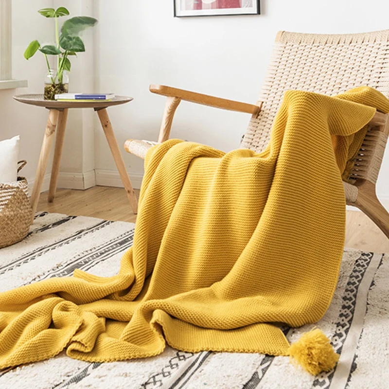 

Вязаный плед Manin Du для дивана, офиса, сна, спальни, повседневный декоративный плед в скандинавском стиле, всесезонный