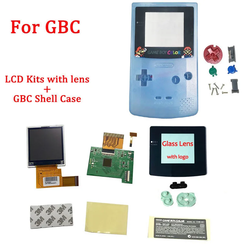 Ips V2 Lcd Kit con Il Caso di Shell per Gba Sp Ips Retroilluminazione Dello Schermo Lcd con Pre-Cut di Shell per gbasp Console Custodia con Pulsanti