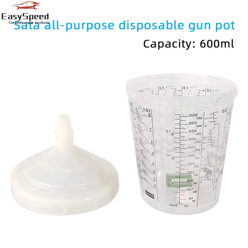 Suitable For Sata Disposable No-wash Gun Pot 600ml General Purpose Car Paint Gun Accessories Paint Cup