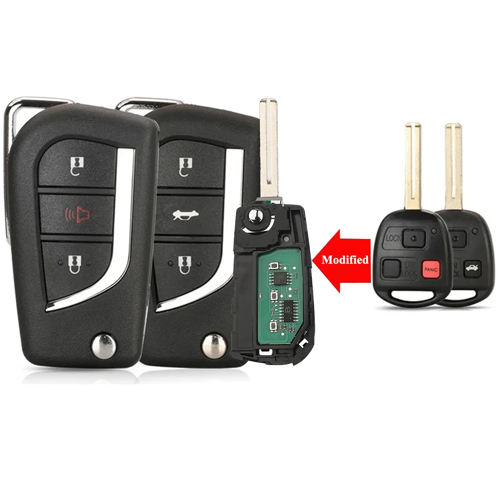 

jingyuqin New Remote car key For Lexus ES300 FJ GX470 HYQ1512V LX470/570 RX300 GS300 IS200 312Mhz 4D68/4C Chip