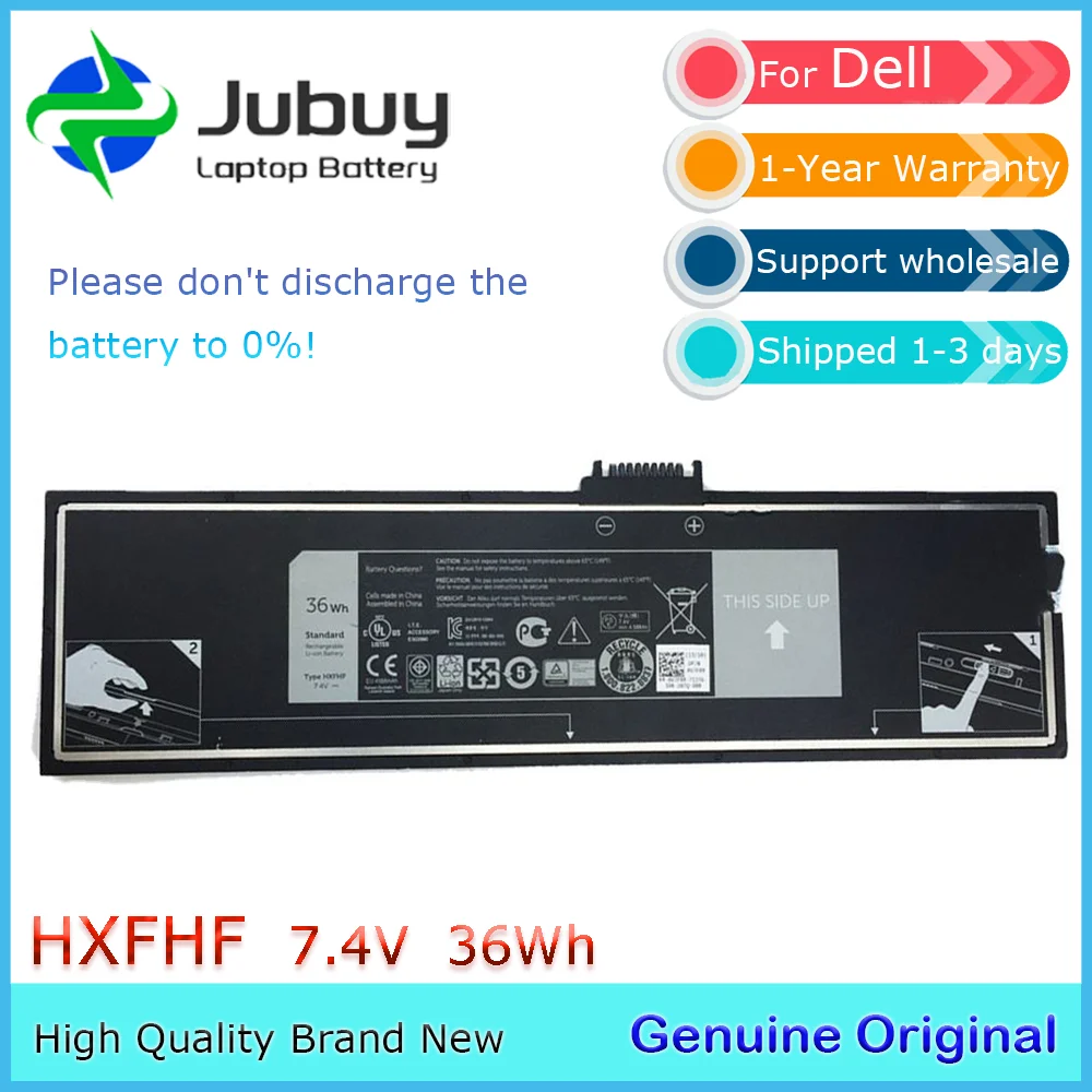 HXFHF 7.4V 36Wh Original Laptop Battery for Dell Venue 11 Pro 7130 7139 VT26R 451-BBGS VJF0X XNY66 2ICP7/53/105