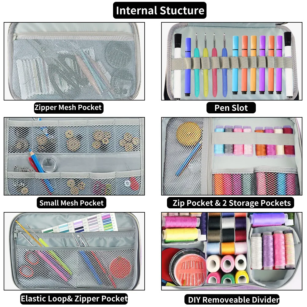 

Large Capacity Travel Makeup Bag Storage Box Black H held Toiletries Cosmetics ganizer Portable Pouch Sewing Kit