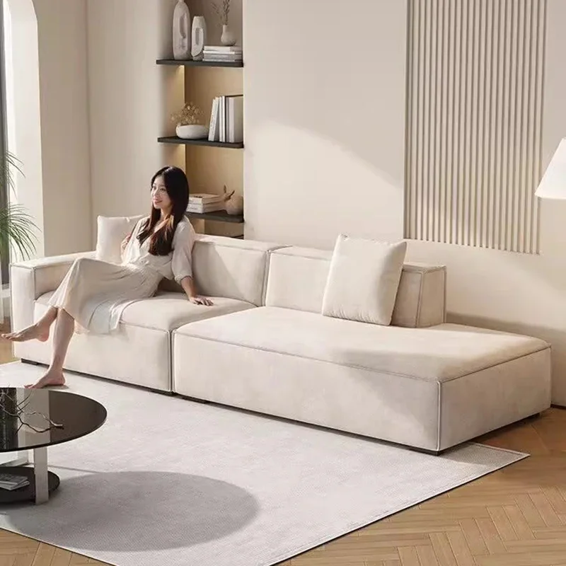 Luxury Living Room Sofa Multifunctional Relaxing Nordic Modern Sofa Lazy Elegant Corner Muebles Para El Hogar Furnitures image 5
