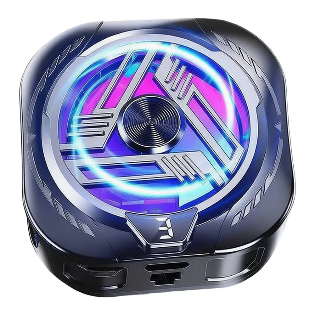 Silent Dual-Core Semiconductor Phone Cooler For Mobile Gaming Aluminum Alloy Radiator Fast Quiet Efficient Compact