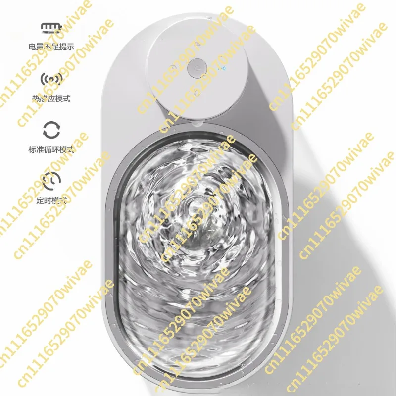 Stainless steel pet water dispenser, wireless induction, water and electricity separation, cat water dispenser
