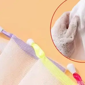 

Hangable 10Pcs/Set Exfoliating Bath Bubble Delicate Foam Face Cleansing Tool Soap Saver Bag Net Soap Pouch Foaming Mesh Bag
