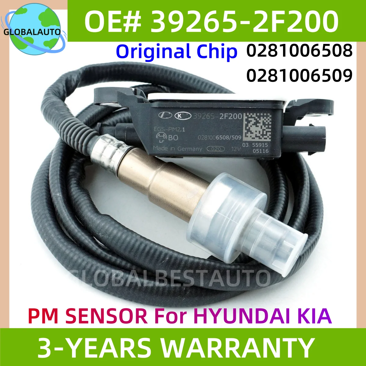 

Новый датчик твердых частиц (PM-сенсор) 39265-2F200 392652F200 0281006508 0281006509 для Hyundai Kia