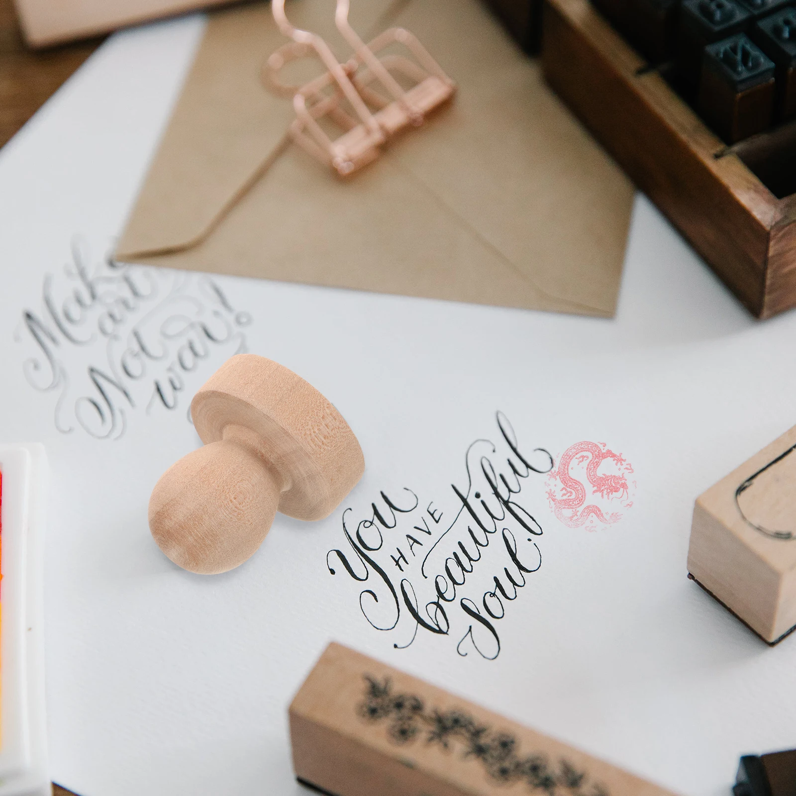 

5pcs Wooden Carved Seal Stamp H 3 8CM DIY Craft Replacement Wax Stamper H les for Scrapbooking Envelope Antiques